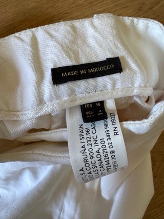 Pantalones Massimo Dutti blancos talla 36