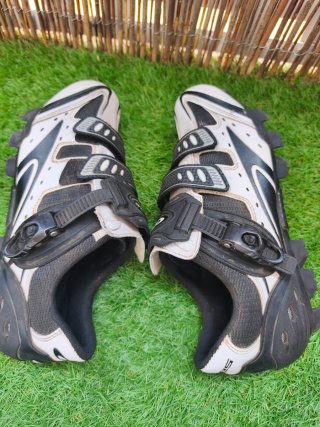 Zapatillas Ciclismo MTB GES Blancas Talla 43