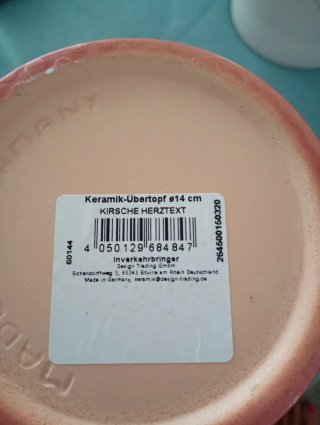 Juego 2 Macetas Cerámica Te Quiero 14cm