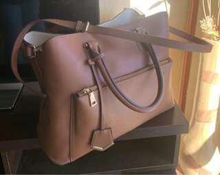 Bolso Zara Marrón Piel Sintética