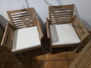 Conjunto Muebles Jardín Madera