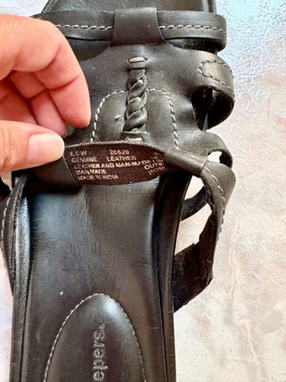Sandali Timberland in pelle neri