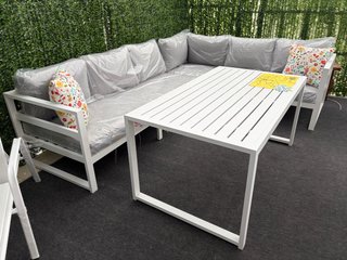 Conjunto exterior rinconera aluminio