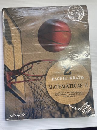 Libro de Matemáticas II: 2° BACH, Anaya