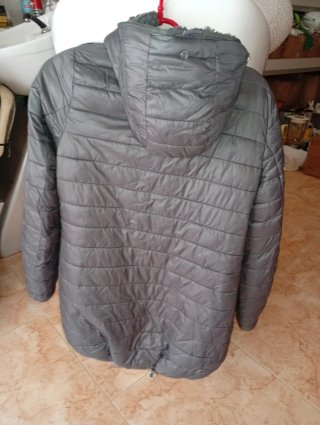 Chaquetón reversible gris