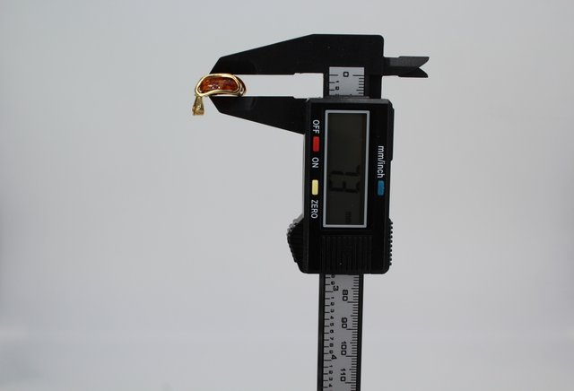 Colgante Oro 18k Piedra Marrón