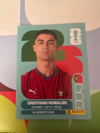Cromo Cristiano Ronaldo Mundial 2026