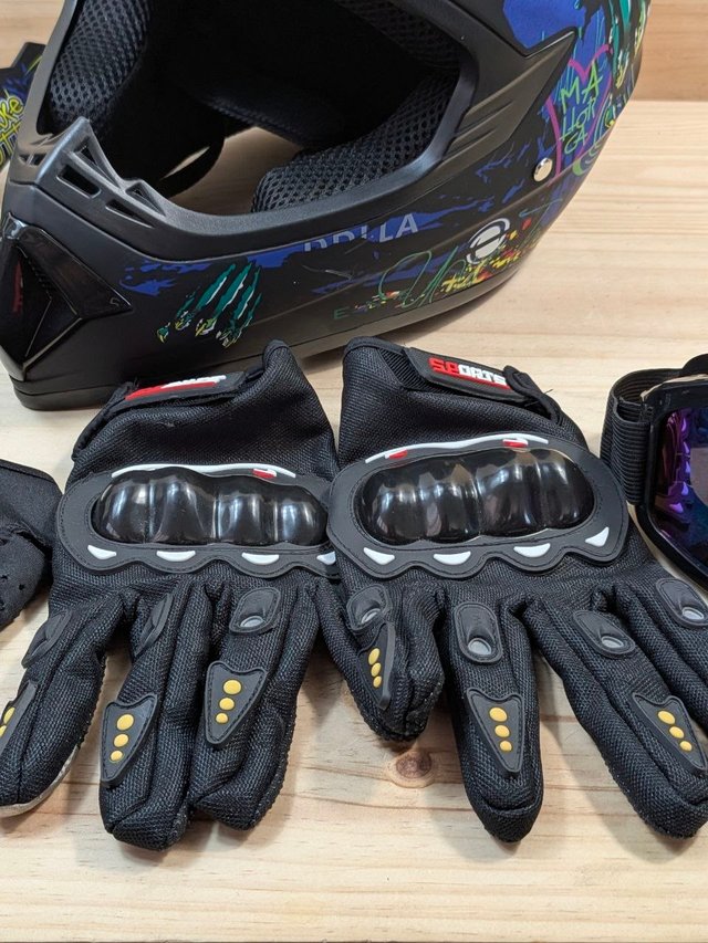 Casco Motocross Bonbela S 55-56cm 4 Accesorios