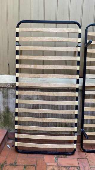 Somier Cama Metal y Madera