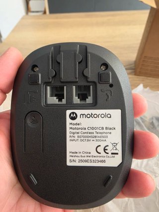 Teléfono Inalámbrico Negro
