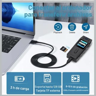 Mini Cámara Full HD 1080P Portátil 1089 +SD128