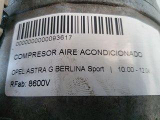 OPEL ASTRA G BERLINA Sport COMPRESOR AIRE ACONDICIONADO