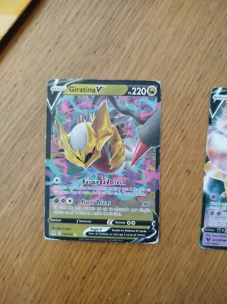 Lote 4 Cartas Pokémon especiales y reales