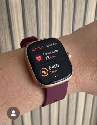 Reloj Inteligente Mujer Morado/Oro Rosa