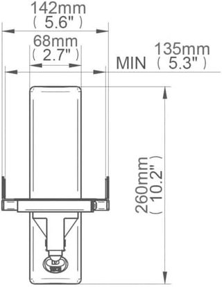 Soportes Altavoces (Pareja) B-Tech BT77 (Blanco)