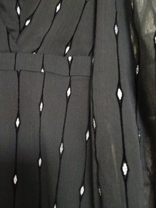 Vestido fiesta mujer negro plateado