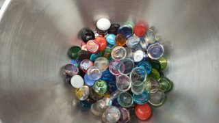 Canicas de Cristal planas