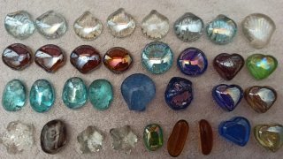 Canicas de Cristal planas