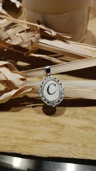 Colgante Plata Letra C