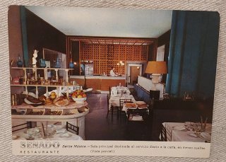 6 Postales Restaurante Senador Madrid 1965