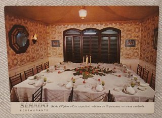 6 Postales Restaurante Senador Madrid 1965