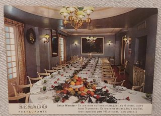 6 Postales Restaurante Senador Madrid 1965