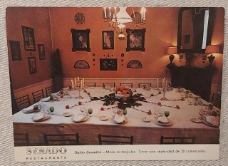 6 Postales Restaurante Senador Madrid 1965
