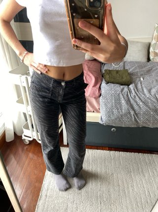 Pantalón vaquero Zara Kids estampado cebra