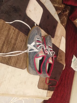 Zapatillas Munich grises y rosas