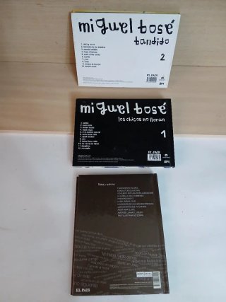 REBAJADO.Lote CD + Libro Miguel Bosé.j.sabina.