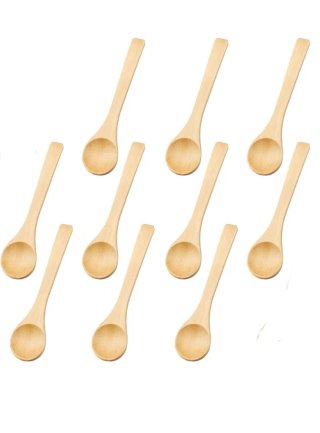 10 Piezas Cucharas Pequeñas de Madera Mini Cuchara