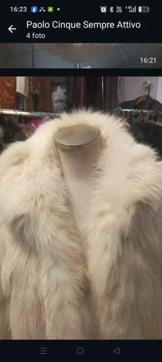 Cappotto Volpe Bianca Shadow