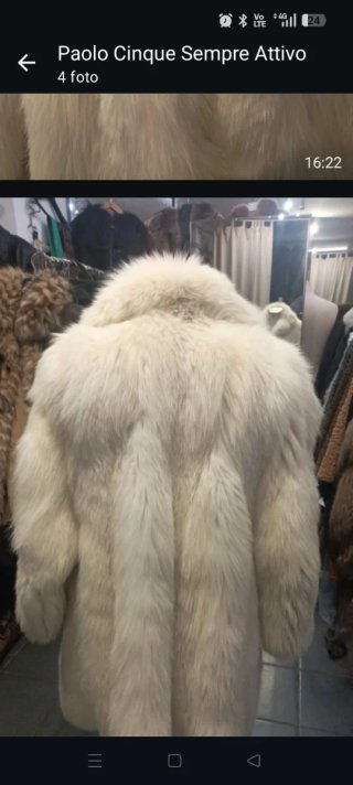 Cappotto Volpe Bianca Shadow