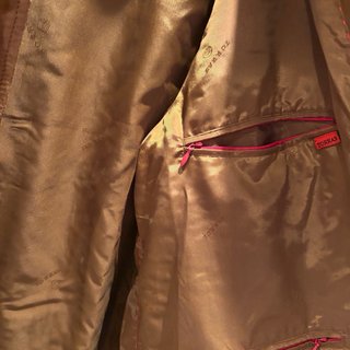 Chaqueta de ante marrón