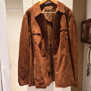 Chaqueta de ante marrón