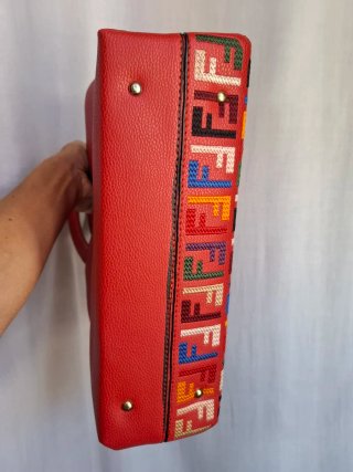 Bolso Mujer Rojo Multicolor Nuevo