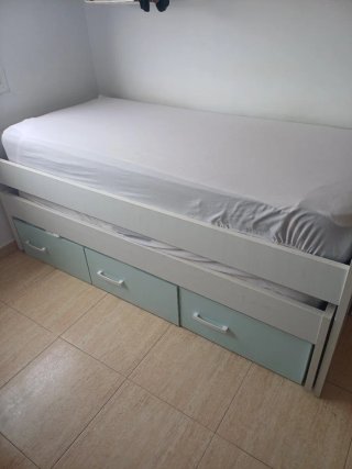 Cama nido con cajones
