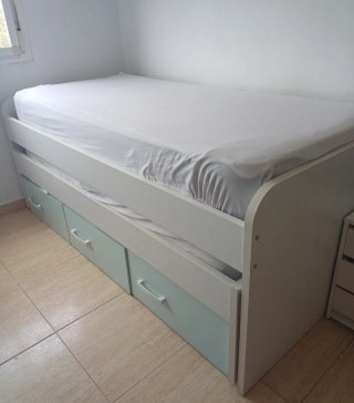 Cama nido con cajones