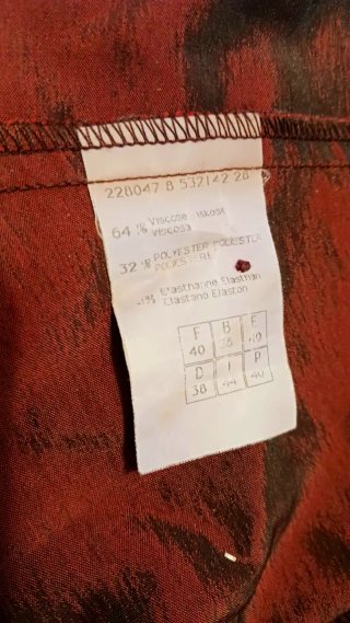 Top Pimkie Y2K bordeaux cangiante