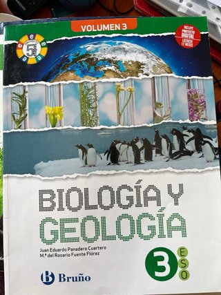Libros Biología y geología, 3 ESO.