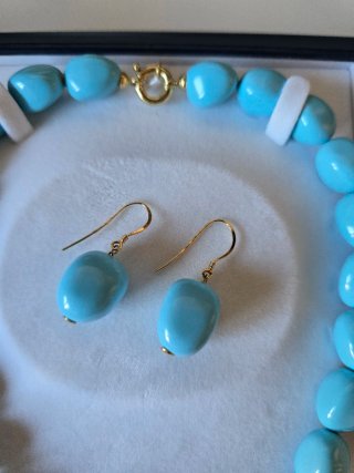 Conjunto Gargantilla y Pendientes en Oro 18kt