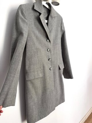 Abito blazer grigio vintage da Parigi stile ufficio