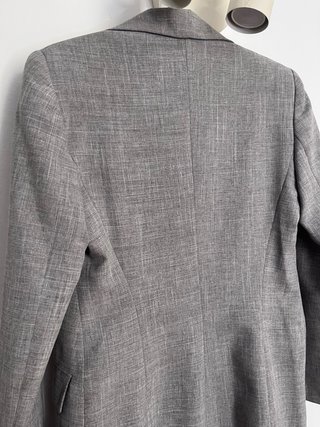 Abito blazer grigio vintage da Parigi stile ufficio