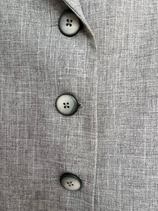 Abito blazer grigio vintage da Parigi stile ufficio