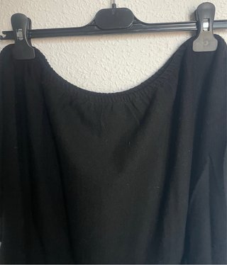 Tricot negro manga murciélago talla S