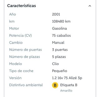 Renault Clio 2001
