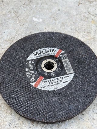 Lote 9 discos corte metal/acero SG-ELASTIC