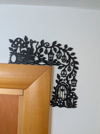 Cornice porta 3D Foresta Incantata