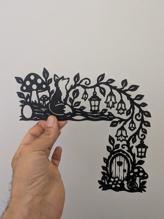 Cornice porta 3D Foresta Incantata