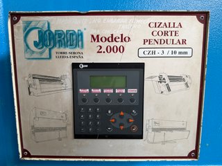 Cizalla hidráulica JORDI CH3100/10.